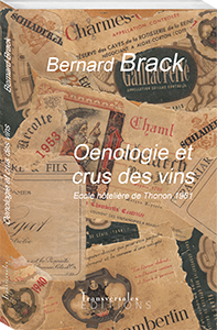 Couverture d’ouvrage : Oenologie et crus des vins